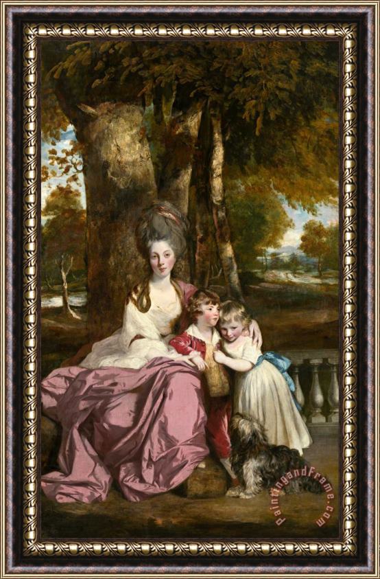 Sir Joshua Reynolds Lady Elizabeth Delme And Her Children Framed Print