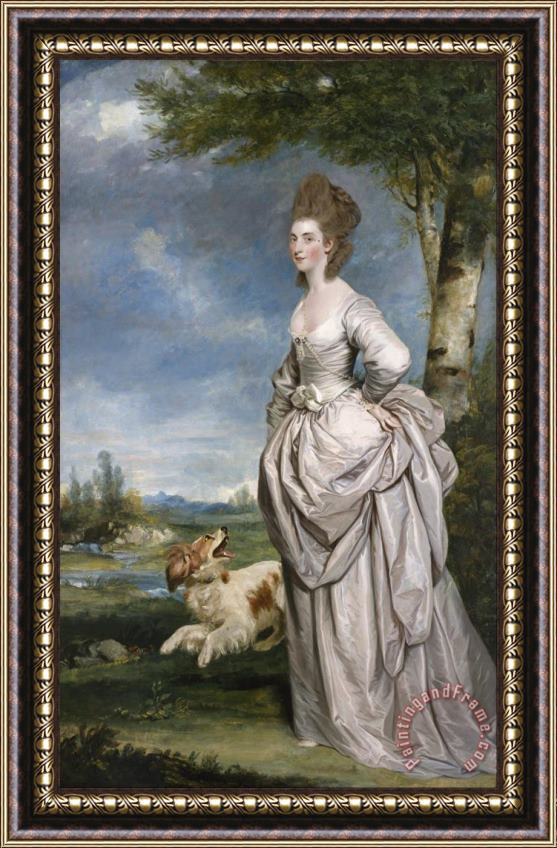 Sir Joshua Reynolds Mrs. Elisha Mathew Framed Painting