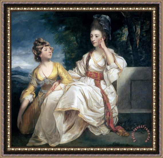 Sir Joshua Reynolds Mrs Thrale and her Daughter Hester Framed Print