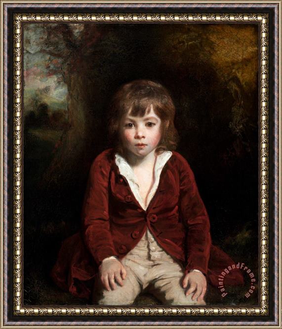 Sir Joshua Reynolds Portrait of Master Bunbury Framed Print