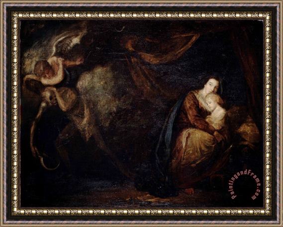 Sir Joshua Reynolds Recovery From Sickness, an Allegory Framed Print