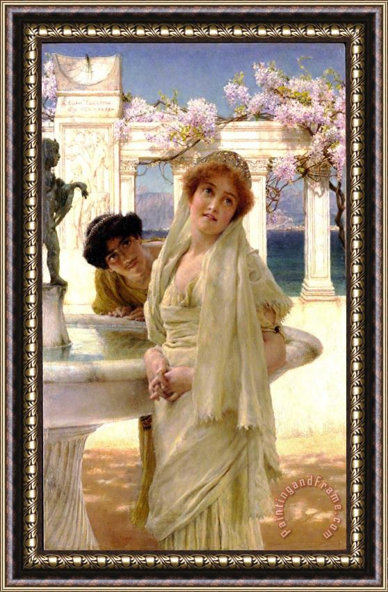 Sir Lawrence Alma-Tadema A Difference of Opinion Framed Print
