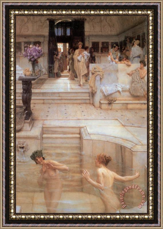 Sir Lawrence Alma-Tadema A Favorite Custom Framed Painting