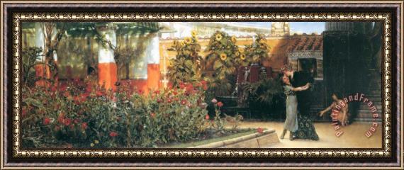 Sir Lawrence Alma-Tadema A Hearty Welcome Framed Painting