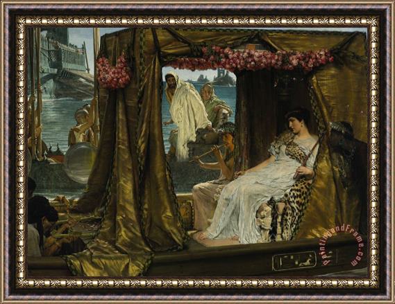 Sir Lawrence Alma-Tadema Antony And Cleopatra Framed Print