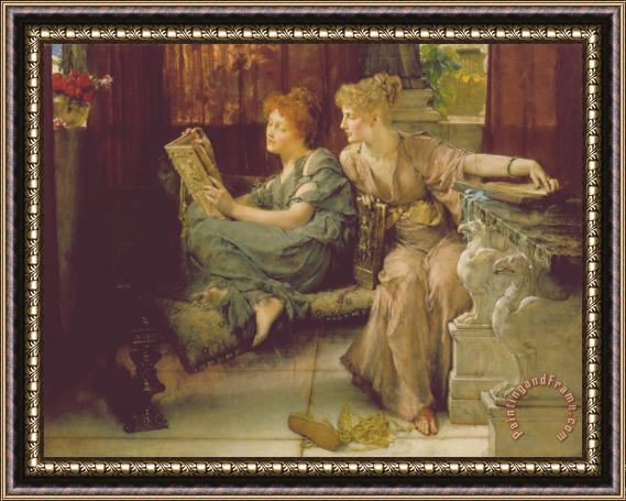 Sir Lawrence Alma-Tadema Comparison Framed Print