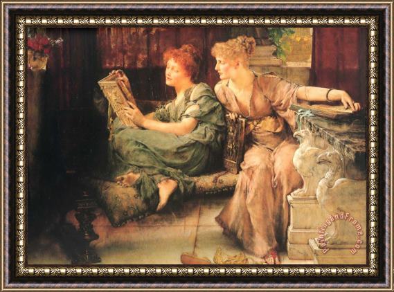 Sir Lawrence Alma-Tadema Comparisons Framed Print