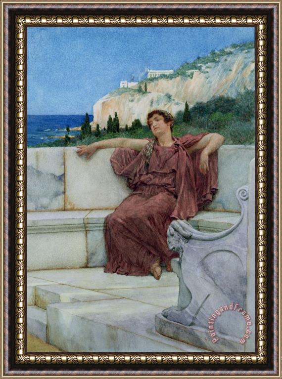 Sir Lawrence Alma-Tadema Dolce Far Niente Framed Painting