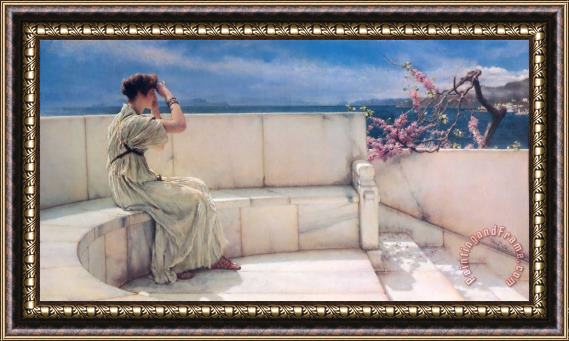 Sir Lawrence Alma-Tadema Expectations Framed Painting