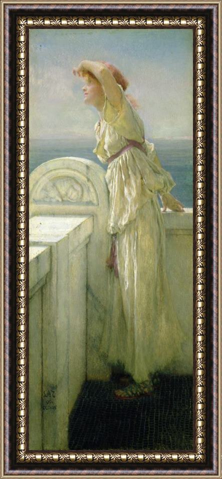 Sir Lawrence Alma-Tadema Hopeful Framed Painting