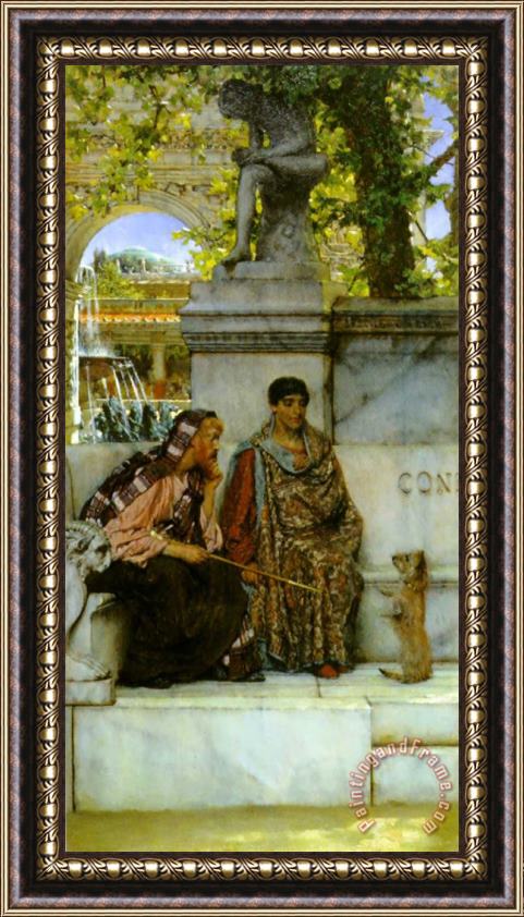 Sir Lawrence Alma-Tadema In The Time of Constantine Framed Painting