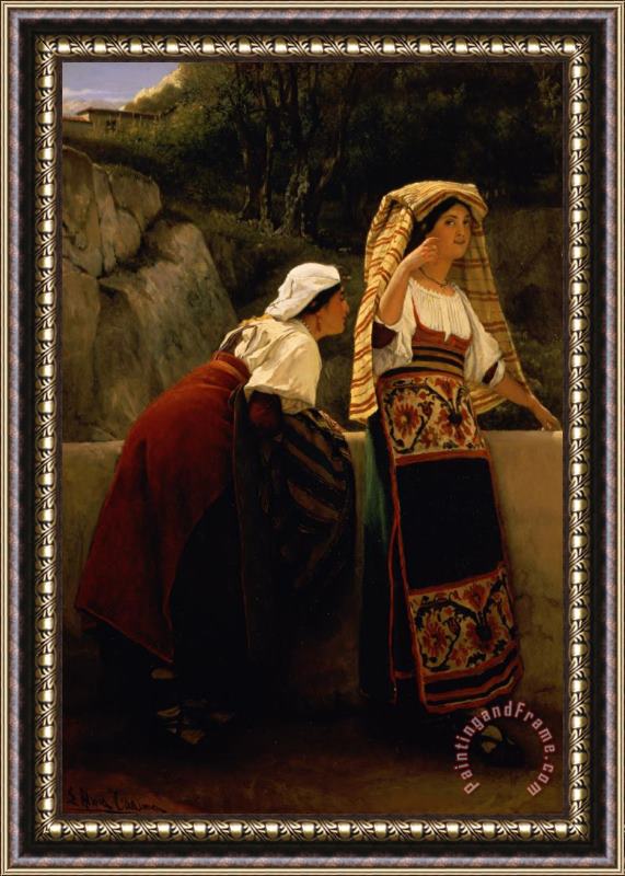 Sir Lawrence Alma-Tadema  Italian Women from Abruzzo Framed Painting