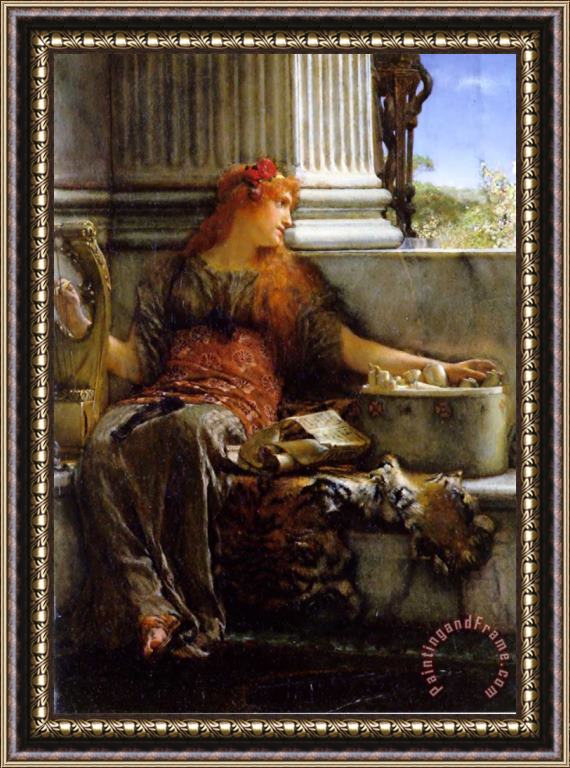 Sir Lawrence Alma-Tadema Poetry Framed Painting