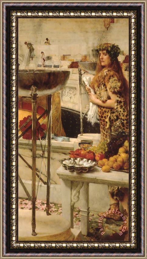 Sir Lawrence Alma-Tadema Preparation in The Coliseum Framed Print