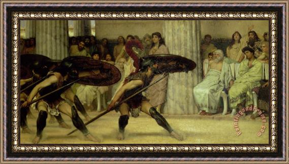 Sir Lawrence Alma-Tadema Pyrrhic Dance Framed Print