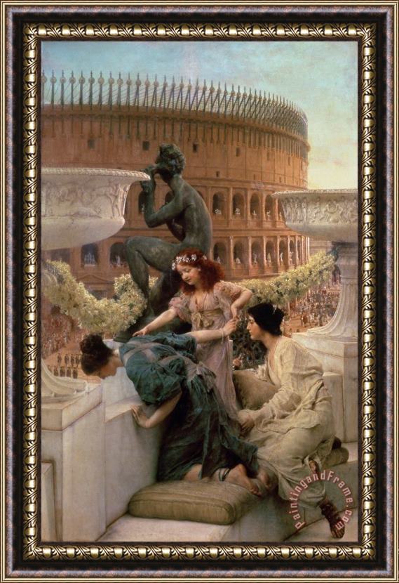 Sir Lawrence Alma-Tadema The Coliseum Framed Painting
