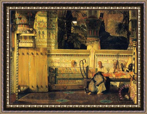 Sir Lawrence Alma-Tadema The Egyptian Widow Framed Painting