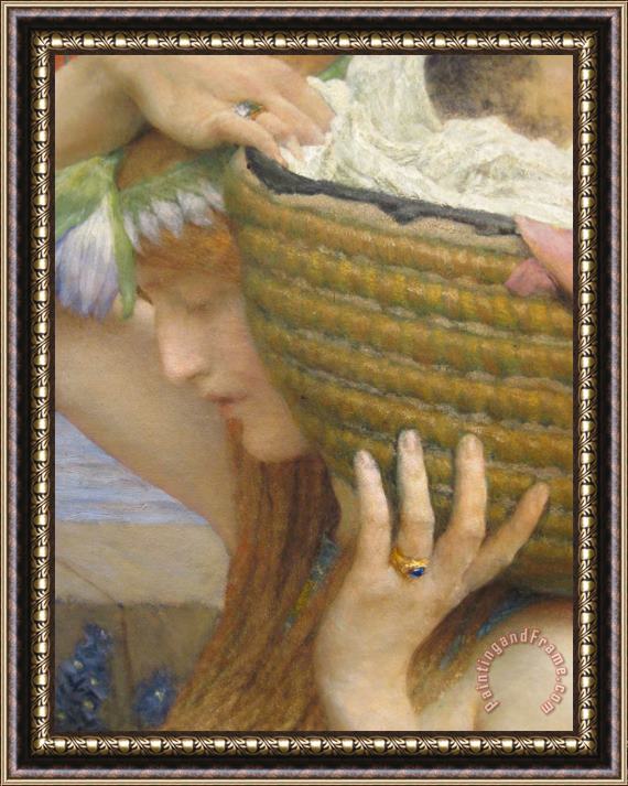 Sir Lawrence Alma-Tadema The Finding of Moses Detail 3 Framed Print