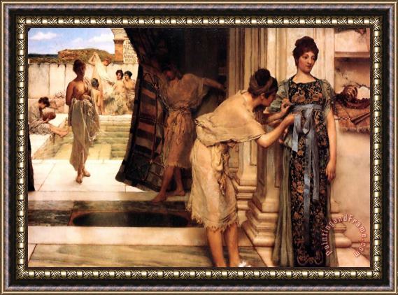 Sir Lawrence Alma-Tadema The Frigidarium Framed Print