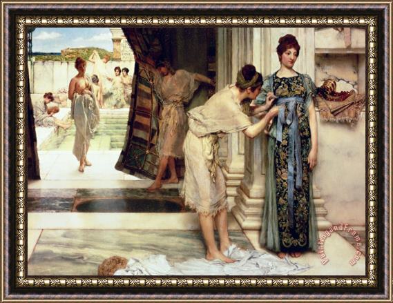Sir Lawrence Alma-Tadema The Frigidarium Framed Print