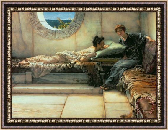 Sir Lawrence Alma-Tadema The Secret Framed Painting
