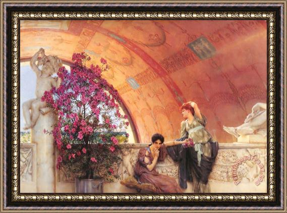 Sir Lawrence Alma-Tadema Unconscious Rivals Framed Print