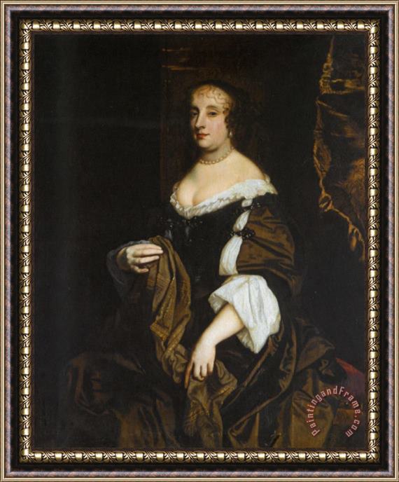 Sir Peter Lely Portrait of a Lady Framed Painting