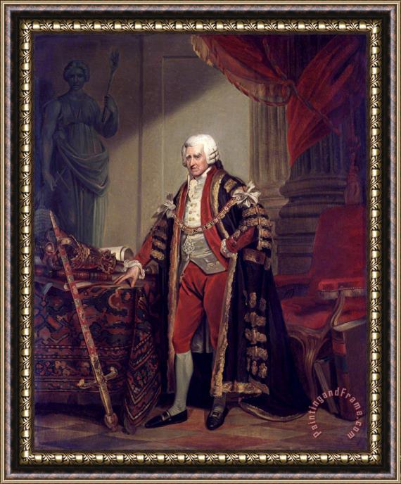 Sir William Beechey Portrait of John Boydell, 1801 Framed Painting