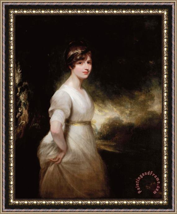 Sir William Beechey Portrait of The Hon. Elizabeth Charlotte Eden, Lady Godolphin Framed Painting