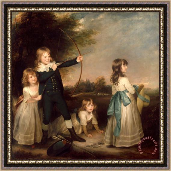 Sir William Beechey The Oddie Children, 1789 Framed Print