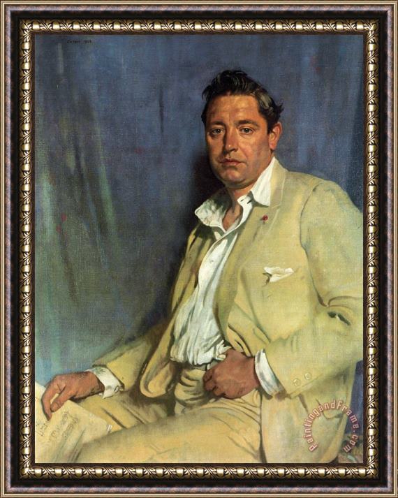 Sir William Newenham Montague Orpen Count John Mccormack Framed Painting