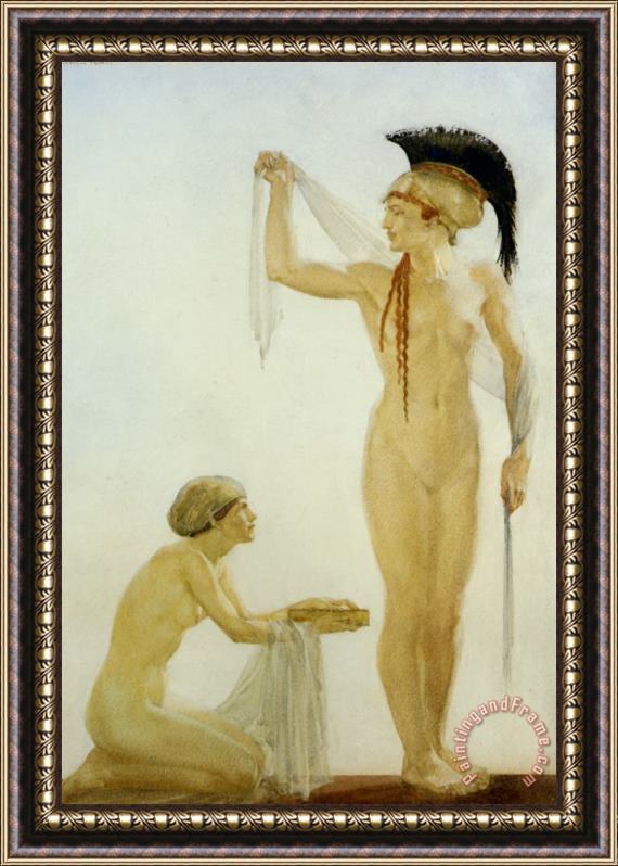 Sir William Russell Flint Pallais Athene Framed Painting