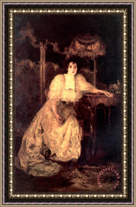 Solomon Joseph Solomon Portrait of a Lady Framed Painting