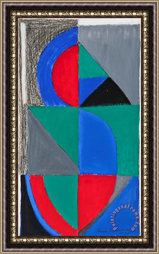 Sonia Delaunay Rythme Couleur, 1965 Framed Print