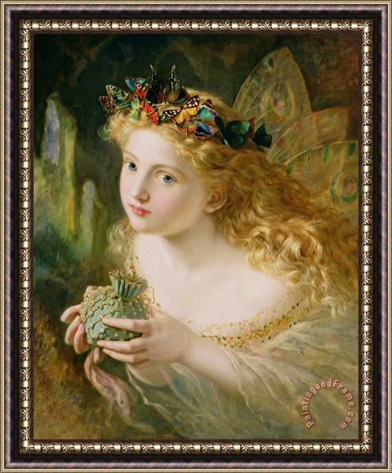 Sophie Anderson Take The Fair Face Of Woman Framed Print