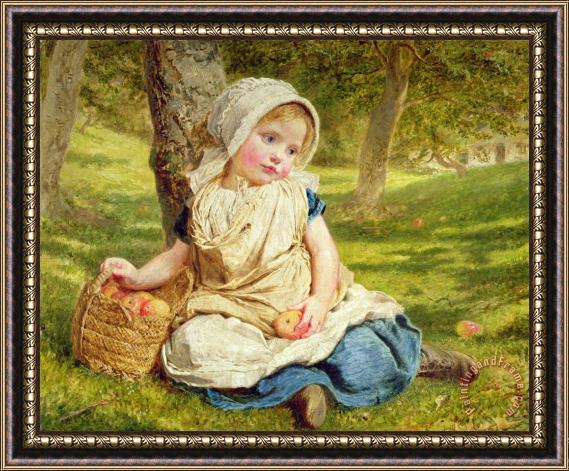 Sophie Anderson Windfalls Framed Painting