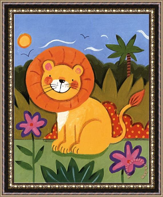 Sophie Harding Baby Lion Framed Painting