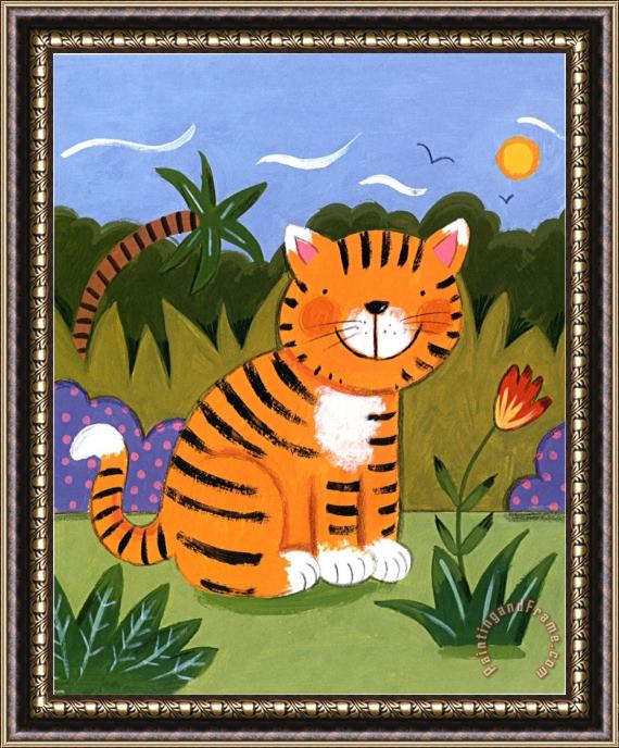 Sophie Harding Baby Tiger Framed Painting