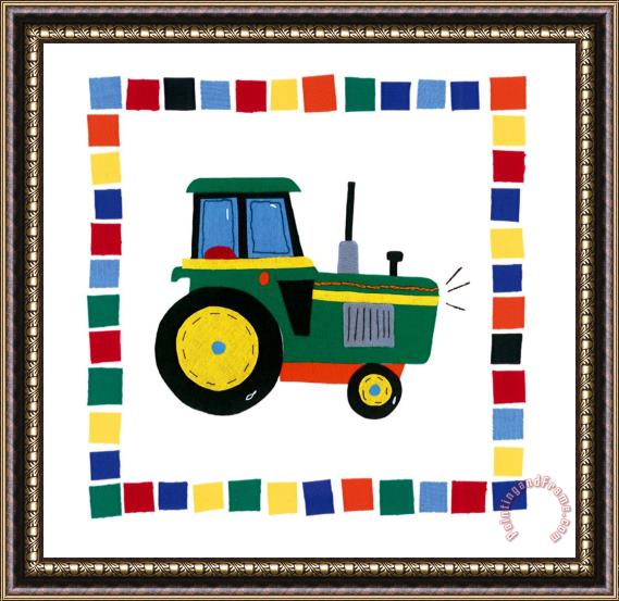 Sophie Harding Tractor Framed Painting