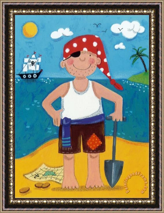Sophie Harding Treasure Island Iv Framed Painting