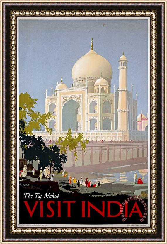Spencer Bagdatopoulos Visit India, The Taj Mahal Framed Print