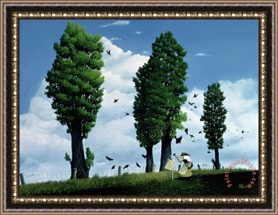 Stephane Poulin The Seeds Framed Painting
