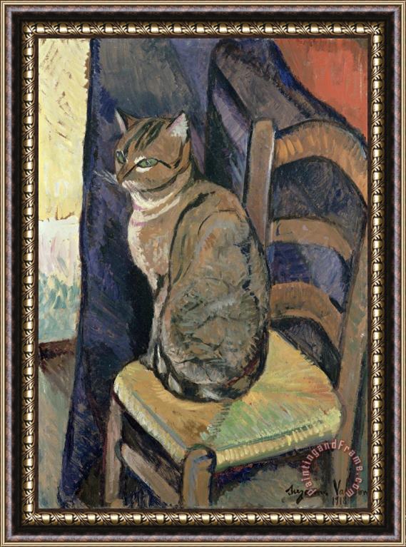 Suzanne Valadon Study of A Cat Framed Painting
