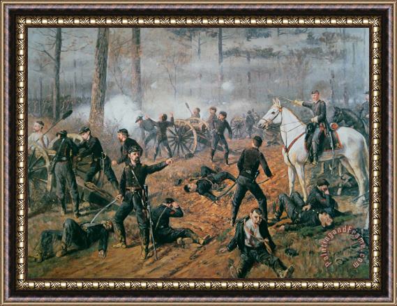 T C Lindsay Battle of Shiloh Framed Print