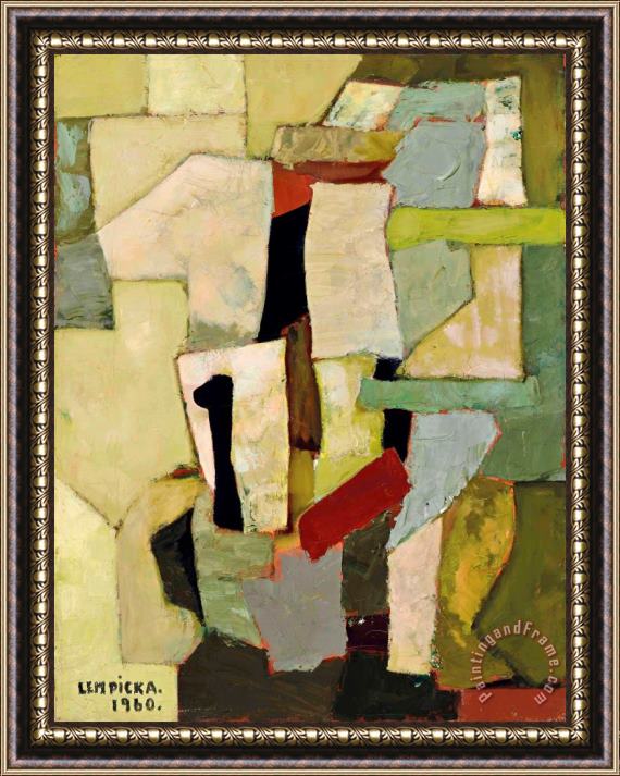 tamara de lempicka Composition Abstraite, 1960 Framed Painting