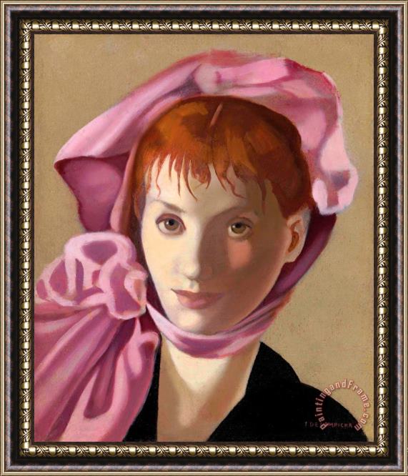 tamara de lempicka Portrait D'une Jeune Fille Rousse, 1939 Framed Painting