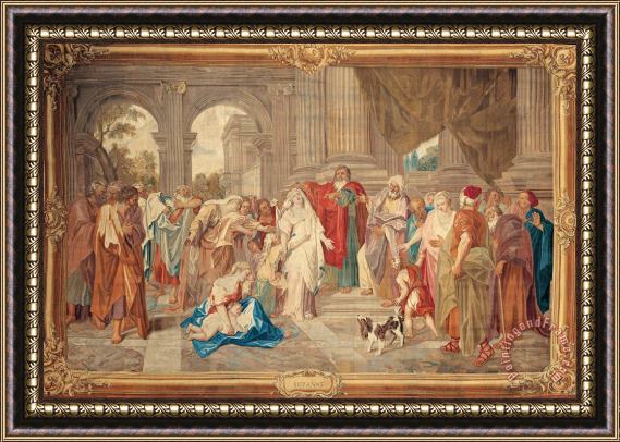 The Gobelins Manufactory Susannah Accused of Adultery Framed Painting