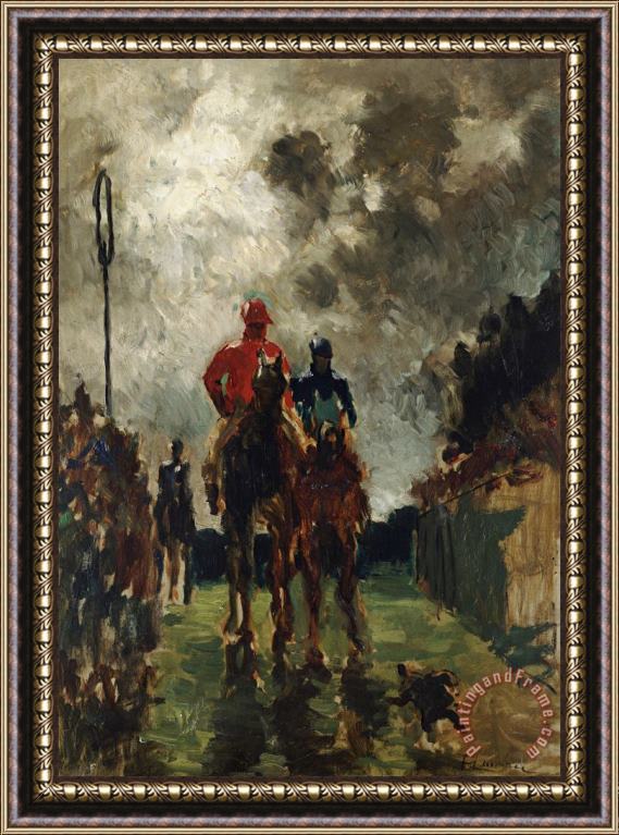 The Jockeys Henri De Toulouse Lautrec Framed Painting