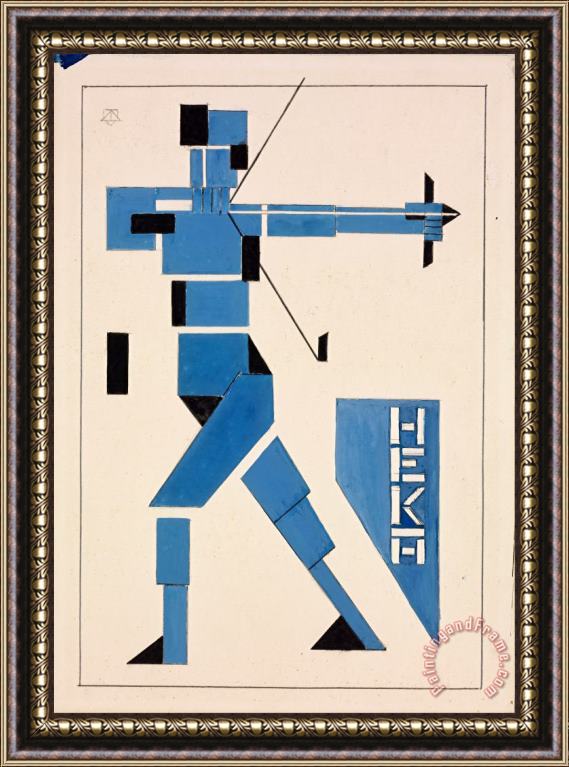 Theo van Doesburg Archer Framed Painting