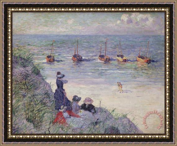 Theo van Rysselberghe On the Dunes Framed Painting